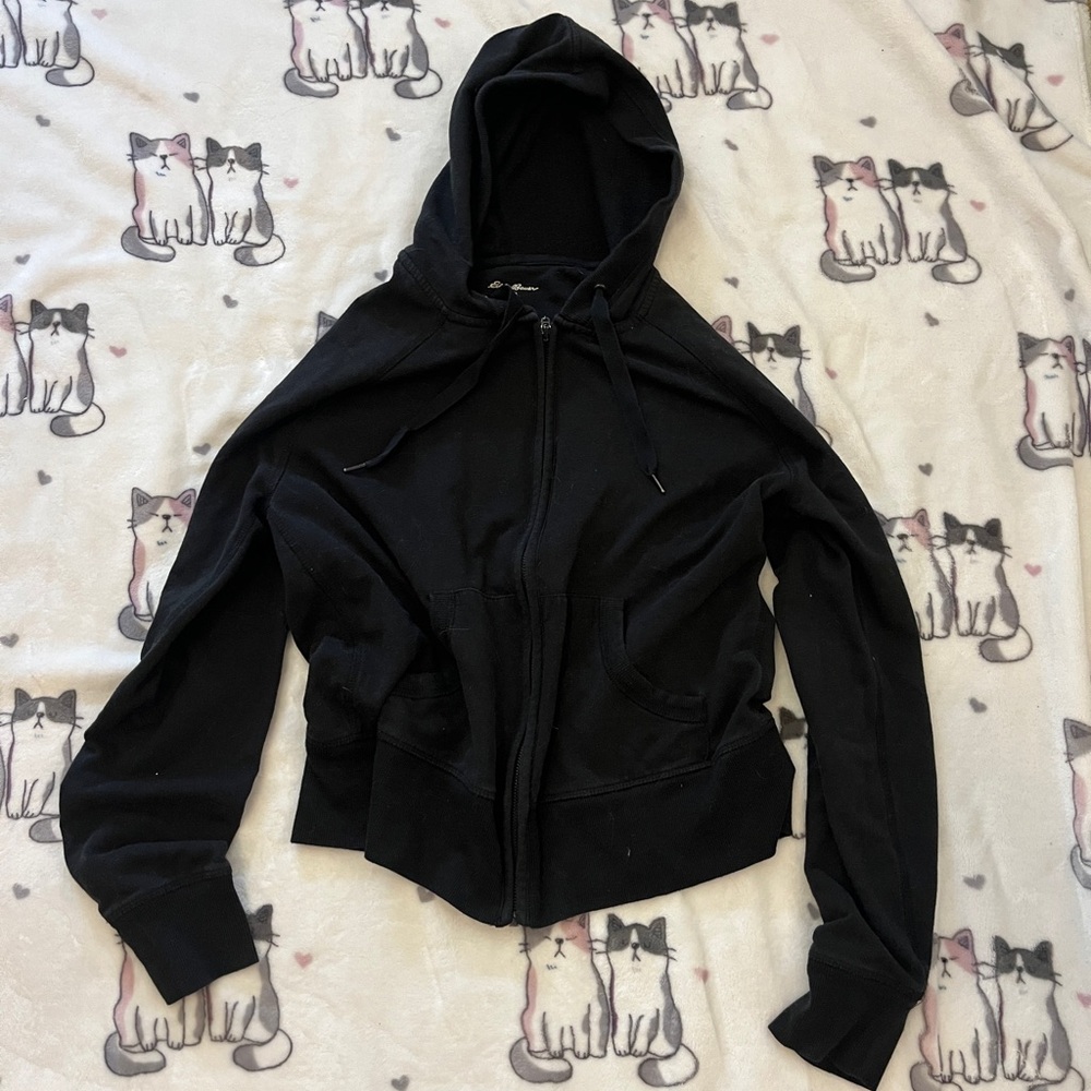 plain black jacket eddie bauer